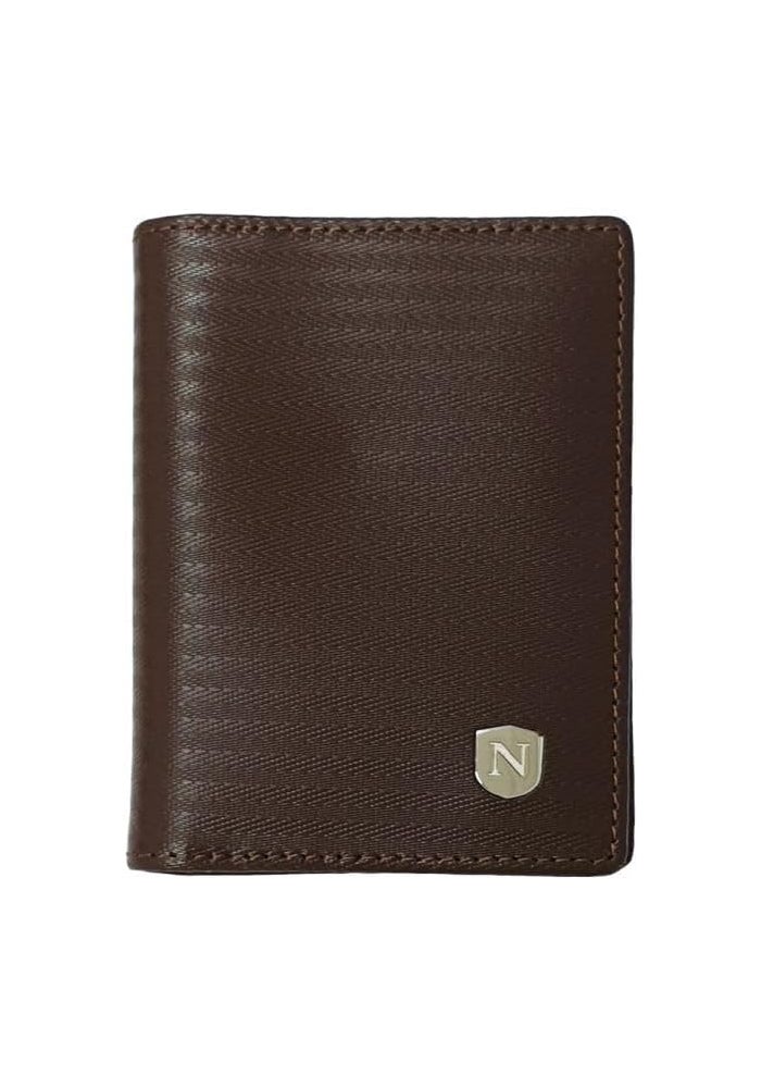 Natucci Brown Leather Credit Card Wallet - NTW1704 - Image 1